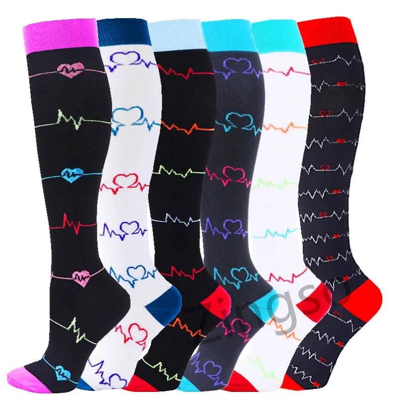 
                  
                    3/6/7 Pairs Compression Socks Medical 20-30mmHg Men Varicose Veins Sports Socks for Running Cycling Blood Circulation Knee Socks
                  
                