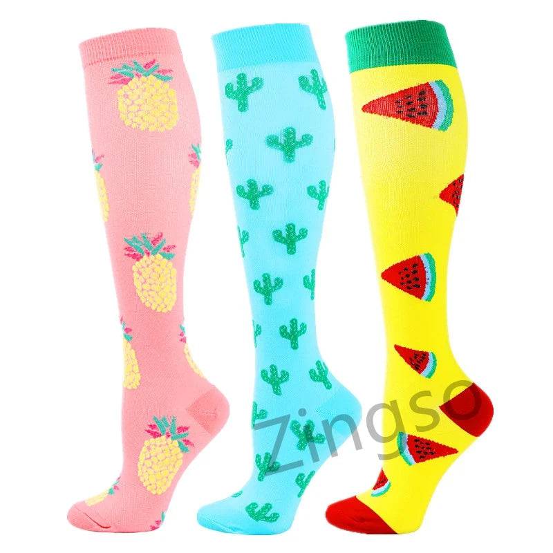 
                  
                    3 Pairs Compression Socks Men Sports Socks Running Basketball Football Cycling Knee Sock Women Diabete 30mmHg Varicose Wholesale
                  
                