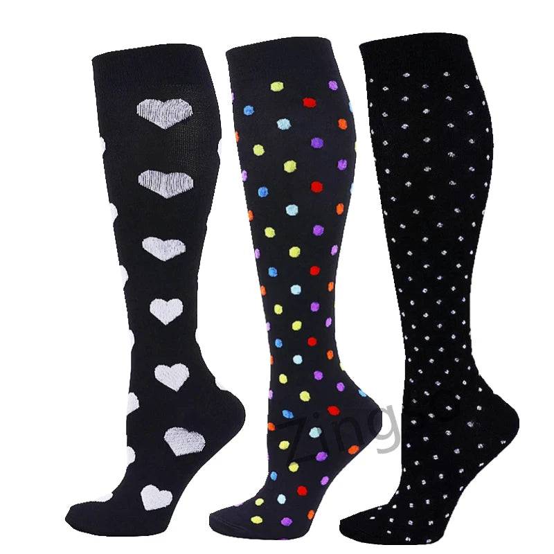 
                  
                    3 Pairs Compression Socks Men Sports Socks Running Basketball Football Cycling Knee Sock Women Diabete 30mmHg Varicose Wholesale
                  
                