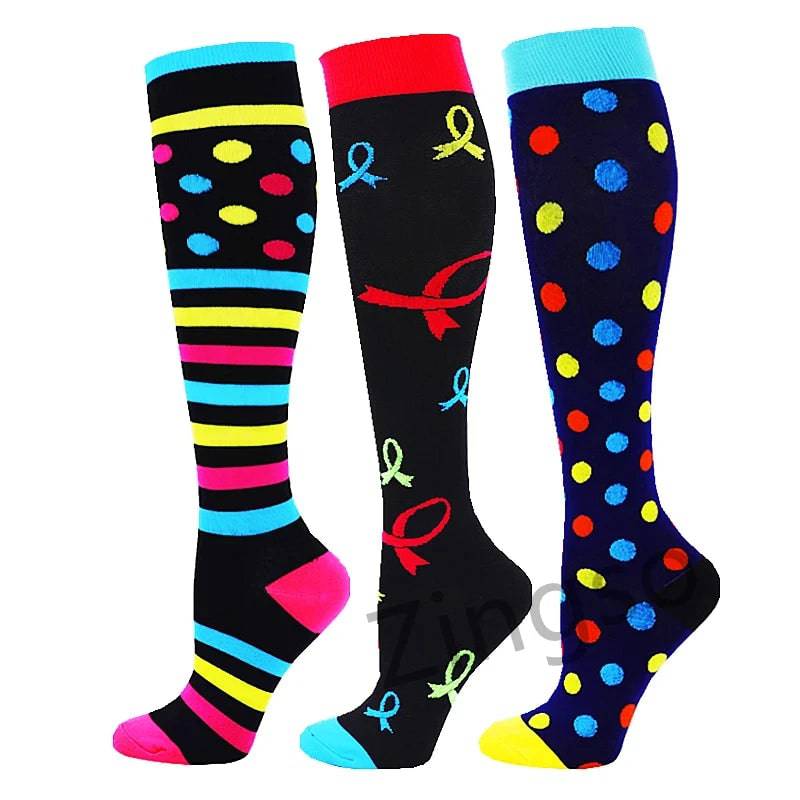 
                  
                    3 Pairs Compression Socks Men Sports Socks Running Basketball Football Cycling Knee Sock Women Diabete 30mmHg Varicose Wholesale
                  
                