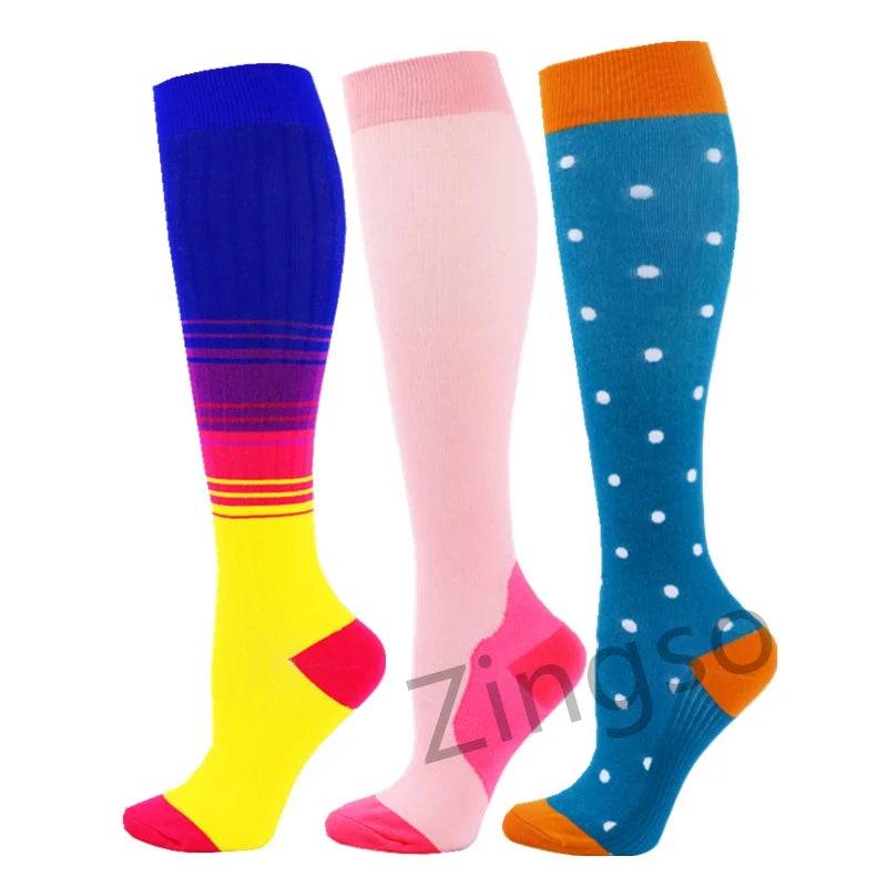 
                  
                    3 Pairs Compression Socks Men Sports Socks Running Basketball Football Cycling Knee Sock Women Diabete 30mmHg Varicose Wholesale
                  
                