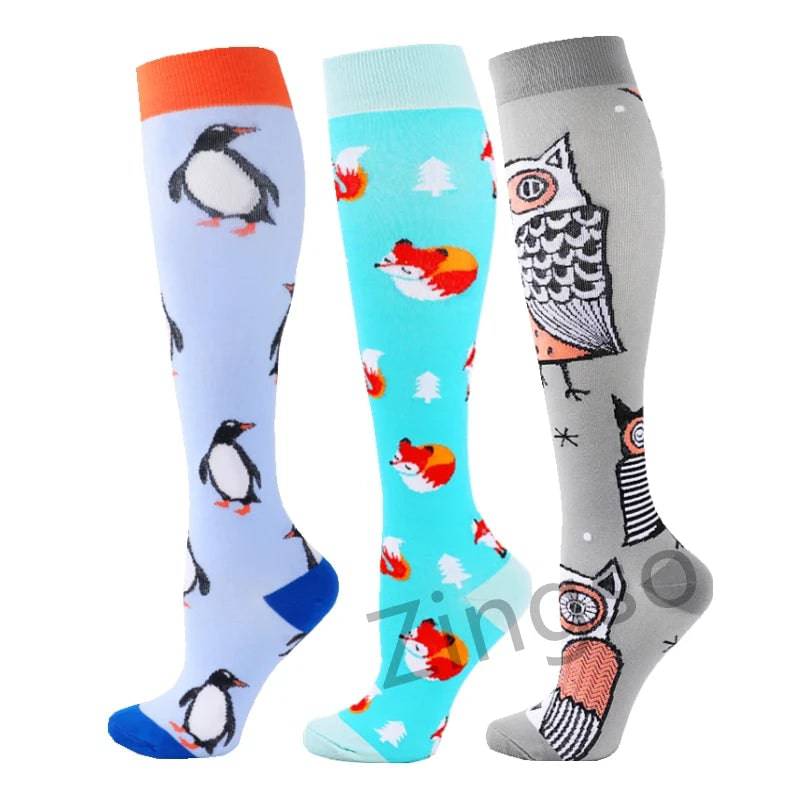 
                  
                    3 Pairs Compression Socks Men Sports Socks Running Basketball Football Cycling Knee Sock Women Diabete 30mmHg Varicose Wholesale
                  
                